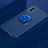 Funda Silicona Carcasa Ultrafina Goma con Magnetico Anillo de dedo Soporte para Xiaomi Mi A3 Azul
