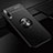 Funda Silicona Carcasa Ultrafina Goma con Magnetico Anillo de dedo Soporte para Xiaomi Mi A3 Negro