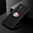 Funda Silicona Carcasa Ultrafina Goma con Magnetico Anillo de dedo Soporte para Xiaomi Mi Note 10 Lite Oro y Negro