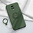 Funda Silicona Carcasa Ultrafina Goma con Magnetico Anillo de dedo Soporte para Xiaomi Redmi 10X Pro 5G Verde