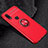 Funda Silicona Carcasa Ultrafina Goma con Magnetico Anillo de dedo Soporte para Xiaomi Redmi Note 7 Pro Rojo