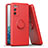 Funda Silicona Carcasa Ultrafina Goma con Magnetico Anillo de dedo Soporte QW1 para Samsung Galaxy S20 FE 5G Rojo