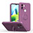 Funda Silicona Carcasa Ultrafina Goma con Magnetico Anillo de dedo Soporte QW1 para Xiaomi Redmi A1 Plus Morado