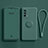 Funda Silicona Carcasa Ultrafina Goma con Magnetico Anillo de dedo Soporte S01 para OnePlus Nord N200 5G Verde