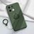 Funda Silicona Carcasa Ultrafina Goma con Magnetico Anillo de dedo Soporte S01 para Oppo Reno9 Pro+ Plus 5G Verde Noche