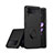 Funda Silicona Carcasa Ultrafina Goma con Magnetico Anillo de dedo Soporte S01 para Samsung Galaxy Z Flip3 5G Negro