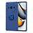 Funda Silicona Carcasa Ultrafina Goma con Magnetico Anillo de dedo Soporte SD1 para Realme 11 Pro 5G Azul