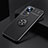Funda Silicona Carcasa Ultrafina Goma con Magnetico Anillo de dedo Soporte SD1 para Xiaomi Mi 12T Pro 5G Negro