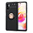 Funda Silicona Carcasa Ultrafina Goma con Magnetico Anillo de dedo Soporte SD1 para Xiaomi POCO M3 Pro 5G Oro y Negro