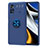 Funda Silicona Carcasa Ultrafina Goma con Magnetico Anillo de dedo Soporte SD1 para Xiaomi Poco X4 Pro 5G Azul