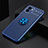 Funda Silicona Carcasa Ultrafina Goma con Magnetico Anillo de dedo Soporte SD1 para Xiaomi Redmi A1 Azul