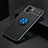 Funda Silicona Carcasa Ultrafina Goma con Magnetico Anillo de dedo Soporte SD1 para Xiaomi Redmi A2 Azul y Negro