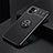 Funda Silicona Carcasa Ultrafina Goma con Magnetico Anillo de dedo Soporte SD1 para Xiaomi Redmi A2 Negro
