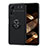 Funda Silicona Carcasa Ultrafina Goma con Magnetico Anillo de dedo Soporte SD1 para Xiaomi Redmi Note 12S Negro