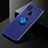Funda Silicona Carcasa Ultrafina Goma con Magnetico Anillo de dedo Soporte SD2 para Xiaomi POCO C31 Azul