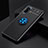 Funda Silicona Carcasa Ultrafina Goma con Magnetico Anillo de dedo Soporte SD2 para Xiaomi Poco F3 GT 5G Azul y Negro