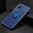 Funda Silicona Carcasa Ultrafina Goma con Magnetico Anillo de dedo Soporte SD2 para Xiaomi Poco F4 5G Azul