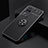 Funda Silicona Carcasa Ultrafina Goma con Magnetico Anillo de dedo Soporte SD2 para Xiaomi Poco F4 5G Negro