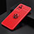 Funda Silicona Carcasa Ultrafina Goma con Magnetico Anillo de dedo Soporte SD2 para Xiaomi Poco F4 5G Rojo