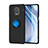 Funda Silicona Carcasa Ultrafina Goma con Magnetico Anillo de dedo Soporte SD2 para Xiaomi Poco M2 Pro Azul y Negro