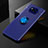 Funda Silicona Carcasa Ultrafina Goma con Magnetico Anillo de dedo Soporte SD2 para Xiaomi Poco X3 Azul