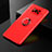 Funda Silicona Carcasa Ultrafina Goma con Magnetico Anillo de dedo Soporte SD2 para Xiaomi Poco X3 Rojo