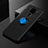 Funda Silicona Carcasa Ultrafina Goma con Magnetico Anillo de dedo Soporte SD2 para Xiaomi Redmi 10X 4G Azul y Negro