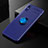 Funda Silicona Carcasa Ultrafina Goma con Magnetico Anillo de dedo Soporte SD2 para Xiaomi Redmi 9A Azul