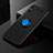 Funda Silicona Carcasa Ultrafina Goma con Magnetico Anillo de dedo Soporte SD2 para Xiaomi Redmi 9A Azul y Negro