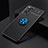 Funda Silicona Carcasa Ultrafina Goma con Magnetico Anillo de dedo Soporte SD2 para Xiaomi Redmi Note 11 Pro 4G Azul y Negro