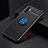 Funda Silicona Carcasa Ultrafina Goma con Magnetico Anillo de dedo Soporte SD2 para Xiaomi Redmi Note 11 SE 5G Azul y Negro