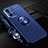 Funda Silicona Carcasa Ultrafina Goma con Magnetico Anillo de dedo Soporte SD3 para Xiaomi Mi 11T Pro 5G Azul