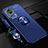 Funda Silicona Carcasa Ultrafina Goma con Magnetico Anillo de dedo Soporte SD3 para Xiaomi Mi 12 Lite NE 5G Azul