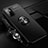 Funda Silicona Carcasa Ultrafina Goma con Magnetico Anillo de dedo Soporte SD3 para Xiaomi Redmi Note 11E 5G Negro