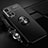 Funda Silicona Carcasa Ultrafina Goma con Magnetico Anillo de dedo Soporte SD3 para Xiaomi Redmi Note 11S 5G Negro