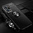 Funda Silicona Carcasa Ultrafina Goma con Magnetico Anillo de dedo Soporte SD3 para Xiaomi Redmi Note 12 Pro+ Plus 5G Negro