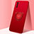 Funda Silicona Carcasa Ultrafina Goma con Magnetico Anillo de dedo Soporte T01 para Huawei Honor 30 Lite 5G Rojo