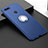 Funda Silicona Carcasa Ultrafina Goma con Magnetico Anillo de dedo Soporte T01 para Huawei Honor V20 Azul