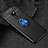 Funda Silicona Carcasa Ultrafina Goma con Magnetico Anillo de dedo Soporte T01 para Huawei Mate 20 Azul y Negro