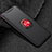 Funda Silicona Carcasa Ultrafina Goma con Magnetico Anillo de dedo Soporte T01 para Oppo Find X Super Flash Edition Rojo y Negro