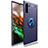 Funda Silicona Carcasa Ultrafina Goma con Magnetico Anillo de dedo Soporte T01 para Samsung Galaxy Note 10 5G Azul