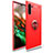 Funda Silicona Carcasa Ultrafina Goma con Magnetico Anillo de dedo Soporte T01 para Samsung Galaxy Note 10 5G Rojo