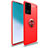 Funda Silicona Carcasa Ultrafina Goma con Magnetico Anillo de dedo Soporte T01 para Samsung Galaxy S20 Ultra Rojo