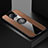 Funda Silicona Carcasa Ultrafina Goma con Magnetico Anillo de dedo Soporte T01 para Xiaomi Poco F2 Pro Marron