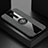 Funda Silicona Carcasa Ultrafina Goma con Magnetico Anillo de dedo Soporte T02 para Xiaomi Mi 9T Pro Gris Oscuro