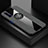 Funda Silicona Carcasa Ultrafina Goma con Magnetico Anillo de dedo Soporte T03 para Huawei Honor 20S Gris