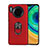 Funda Silicona Carcasa Ultrafina Goma con Magnetico Anillo de dedo Soporte T03 para Huawei Mate 30 Pro 5G Rojo