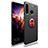 Funda Silicona Carcasa Ultrafina Goma con Magnetico Anillo de dedo Soporte T03 para Huawei P30 Lite New Edition Rojo y Negro