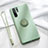 Funda Silicona Carcasa Ultrafina Goma con Magnetico Anillo de dedo Soporte T03 para Huawei P30 Pro New Edition Verde