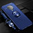 Funda Silicona Carcasa Ultrafina Goma con Magnetico Anillo de dedo Soporte T03 para Xiaomi Poco F2 Pro Azul